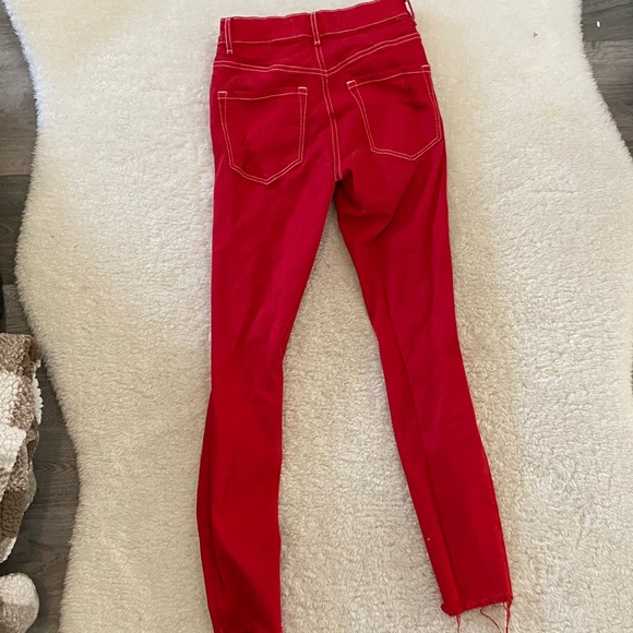 Garage Red high waist Jeggings 0 - Picture 4 of 6